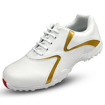 Profesionalni golf čevlji dame usnja nepremočljiva non-slip spike čevlji ženske čevlje dihanje športni copati