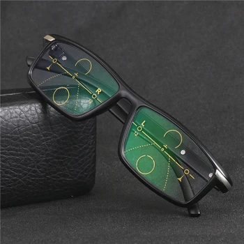 Progresivna Multifokalna očala Prehod sončna Očala Photochromic Obravnavi Očala Moških Točk za Bralca v Bližini Daleč pogled dioptrije