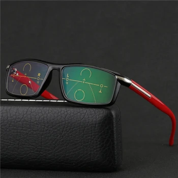Progresivna Multifokalna očala Prehod sončna Očala Photochromic Obravnavi Očala Moških Točk za Bralca v Bližini Daleč pogled dioptrije