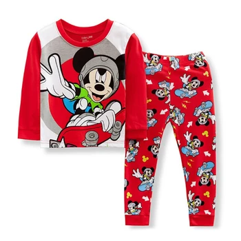 Promocija 2-7T Mickey Otroci Pižame Nastavite Otroke, Risanka Sleepwear Fantje Domov Pižamo Dekleta Bombaž Sladko Božič Pižame More