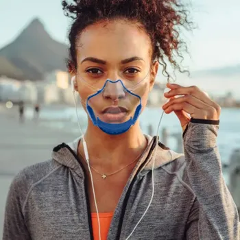 Prozorno Masko Dustproof Dihanje Ščiti Obraz Združujejo Plastike Za Večkratno Uporabo Jasno Maske Trajno Varovalne Anti-Onesnaževanje Masko