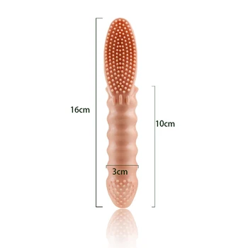 Prst Vibratorji Orgazem G Spot Klitoris Vaginalne Stimulacije Sex Igrače Za Žensko Krtačo Z Vibriranjem Prst Rokav Izdelke, Povezane S Spolnostjo