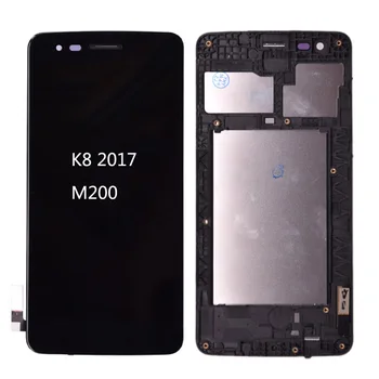 Prvotne M210 LCD Za LG K8 2017 M200 M210 US215 LCD-Zaslon, Zaslon na Dotik, Računalnike in Okvir Celoten Sklop MS210 lcd okvirju