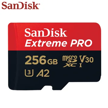 Prvotne SanDisk Micro SD Kartico 128GB SDXC Extreme Pro TF Kartice Razred 10 U3 A2 UHS-I V30 Pomnilniško Kartico Microsd