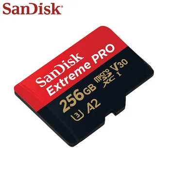 Prvotne SanDisk Micro SD Kartico 128GB SDXC Extreme Pro TF Kartice Razred 10 U3 A2 UHS-I V30 Pomnilniško Kartico Microsd