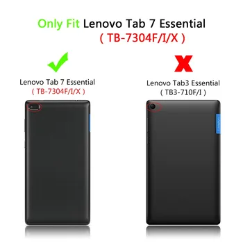 Pu Usnje, usnjeni Zaščitni Pokrov Primeru Za Lenovo zavihku 7 Essential TB-7304F/I/X TAB7 Bistvene 7304F 7304I 7304X 7
