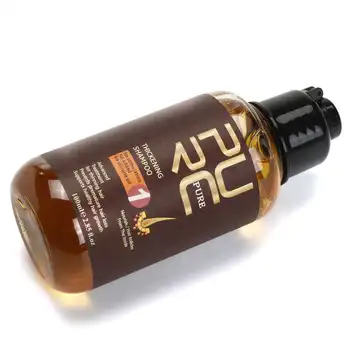 PURC 100 ml Zadebelitev Ginger Šamponom za Nego Las Esence Zdravljenja Za izpadanje Las Rast Las Serum Hare Izdelek za Nego