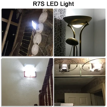 R7S LED Žarnice Zamenjajte Halogenska Luč Svetilke Noge COB 118MM 13W 220V Zatemniti Žaromet