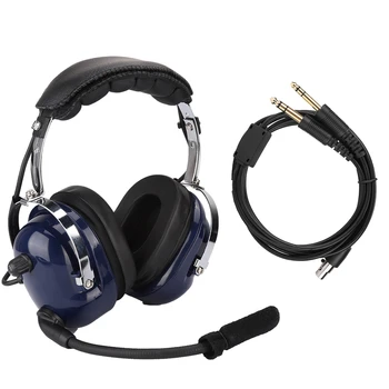 RA200 Univerzalno Letalske Slušalke avdio zvočniški Dvojni Plug Pilotni Slušalke 3.5 mm Zmanjšanje Hrupa Slušalke za Pilote auriculares