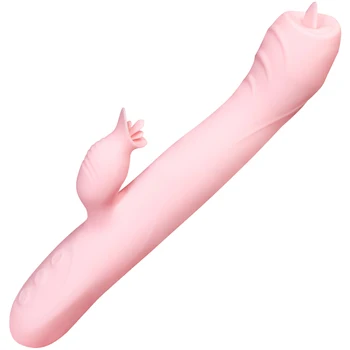 Rabbit Vibrator za G Spot Seks Vibratorji za Ženske, ki se Meša Orgazem Jezika Lizanje Klitoris Stimulator Vodoodporni Vibrator za Odrasle sex Igrače