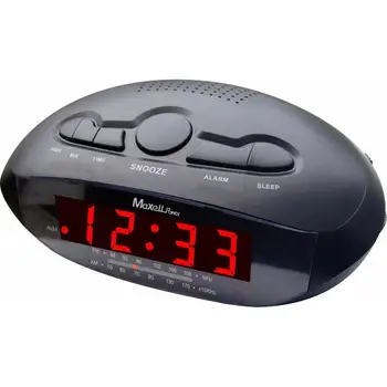 RADIO budilka ura alarm RADIORELOJ AM FM baterije trenutni kakovosti MP-1104