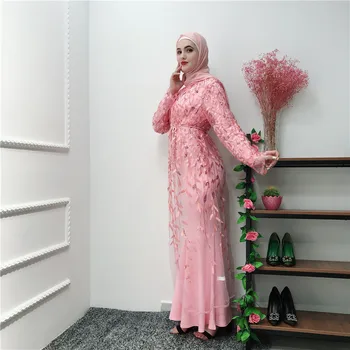 Ramadana Abaya Haljo Dubaj Turčija Islam Očesa Kimono Jopico Muslimansko Obleko, Hidžab Tam Kaftan Abayas Za Ženske Jilbab Caftan Katar Elbise