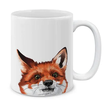 Različne srčkan živali, rdeča lisica raca panda pes nosi koza konj keramični aparat za darilo skodelico čaja pokal 11 oz