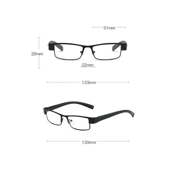 RBRARE Kovinskih Kvadratnih Obravnavi Očala Mens Visoko Koncu Jasno Objektiv Retro Poslovnih Daljnovidnost Recept Očala starec Oculos