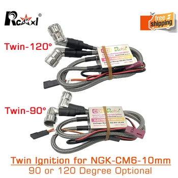 Rcexl Twin Jeklenke CDI Vžigov za CM6 10 MM 90 ali 120 Stopinj DLE111Compatible