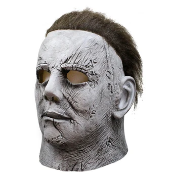 Realno l Filma Michael Myers, Cosplay Masko za Odrasle Latex Full Face Čelado Halloween Maškarada Kostum Dogodek Rekviziti Smešno