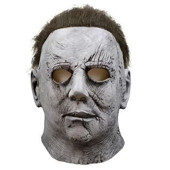 Realno l Filma Michael Myers, Cosplay Masko za Odrasle Latex Full Face Čelado Halloween Maškarada Kostum Dogodek Rekviziti Smešno