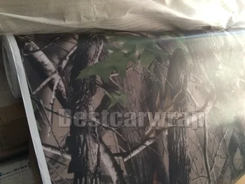 Realtree Camo Vinil za Avto Zaviti Nalepke pravo drevo listov Prikrivanje Film Auto styling, ki zajemajo Zrak Prosto 1.52x30m/Roll 5x98ft