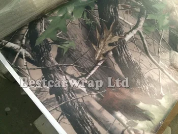 Realtree Camo Vinil za Avto Zaviti Nalepke pravo drevo listov Prikrivanje Film Auto styling, ki zajemajo Zrak Prosto 1.52x30m/Roll 5x98ft