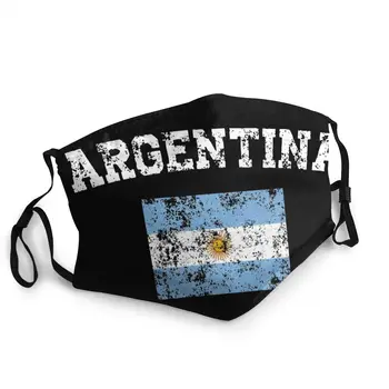 Republika Argentina Zastavo Unisex Non-Enkratno Usta Masko Dustproof Zaščitni Pokrov Respirator