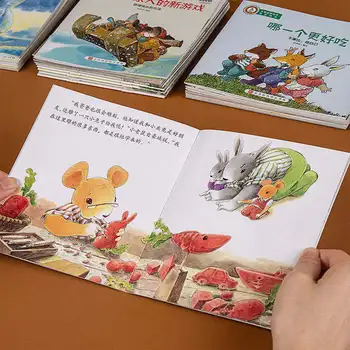 Resnično 40 Knjige/Set Otrok Spanjem Storybook EQ usposabljanja za otroke, stare 2-3-6 Otrok Sveta je Rast Zgodba slikanica