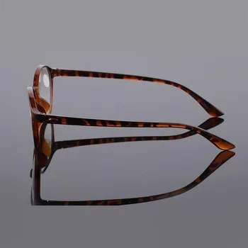 Retro Krog Leopard Obravnavi Očala Anti-modra Smolo Plus Film Recept Očala Dioptrije +1.0 +1..5 2.0 4.0 R144