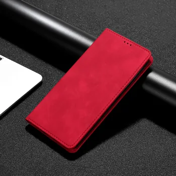 Retro Matt Pu Usnja Flip Denarnice Folio Magnetni Zaščitna Telefon Primeru Kritje Za Xiaomi Redmi Opomba 2 3 4 5 6 7 8 9