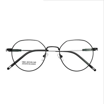Retro Žensko Irregula Kovinske Zlitine Optična Očala Okvirji za Kratkovidnost &Presbyopia ,Krog Recept Očala Stekla Okvir F1862