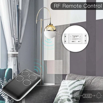 RF433 WiFi DIY Smart Stikalo Modul RF433 Daljinski upravljalnik za Pametne Avtomatike Smart Life/Tuya Delo z Alexa in Google Doma
