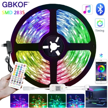 RGB 2835/5050 Led Trakovi Luči Glasbo Sinhronizirati Barva Spreminja, Bluetooth Nadzor Oddaljenega Za Spalnico, dnevno Sobo Stranka Domov Dekoracijo
