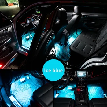 RGB Daljinski upravljalnik LED Trakovi Avto Dekorativni Vzdušje luči Za Audi A6 C6, C5 A4 B6 B7 B8 A3 8P 8V A7 A8 A5, Q5 V7 80 TT S line