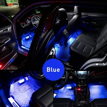RGB Daljinski upravljalnik LED Trakovi Avto Dekorativni Vzdušje luči Za Audi A6 C6, C5 A4 B6 B7 B8 A3 8P 8V A7 A8 A5, Q5 V7 80 TT S line