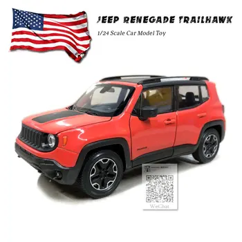 RIAN DAN 1/24 Obsega SUV Modela Avtomobila Igrače Jeep Renegade Trailhawk Diecast Kovinski Modela Avtomobila Igrača Za Darilo/Zbirka/Otroci