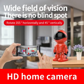 Risanka Zaprtih WIFI Kamera 1080P HD Smart Home Fotoaparat Night Vision 355 Stopnjo Sledenje fotoaparat Samodejno Baby Monitor IP kamere