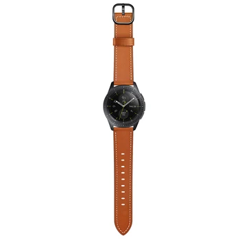 Rjava Pravega Usnja Watchband za Samsung Galaxy Watch Band moško Usnjeno Zapestnico ročno uro Smartwatch Trak Pasu.