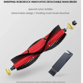 Roborock sesalnik Prvotne Silicij Snemljiv Glavna Krtača 2 konča za Roborock S6 S50 S5 Max ,S6Max V,S4,E4 Rezervni Del