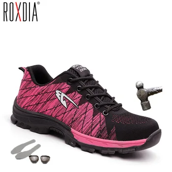 ROXDIA blagovne znamke jekleno kapico ženske, delo in varnost stanovanj priložnostne jekla sredi edini vpliv, ki je odporna mehki čevlji plus velikost 35-40 RXM107