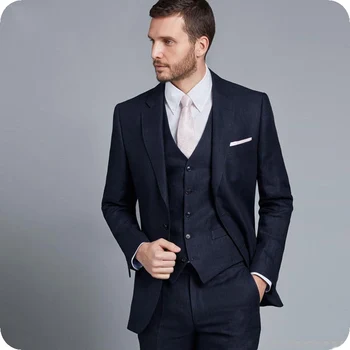Royal Modra 2020 Bo Ustrezala Moške Poročne Obleke Za Človeka Jakna Moški Oblačila Poslovna Jopičem Kostum Homme Slim Fit Jopič Terno Masculino