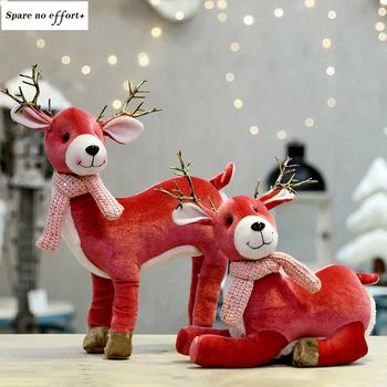 Roza Žametne Božič Elk Snežaka, Santa Claus Lutka Okras Božič Številke Igrača Počitniških Domov Stranka Dekoracijo Otrok Božično Darilo