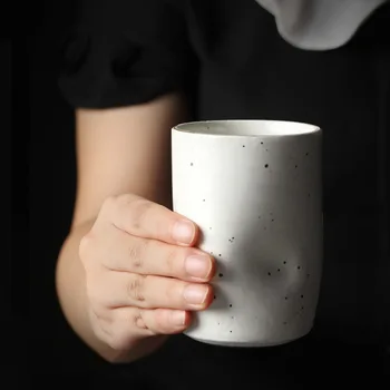 Ročno Japonski Grobe Keramike Teacup Majhne Keramične Skodelice Čaja Retro Tea Cup Ustvarjalne Kave, Mleka, Vode Vrč Drinkware 300 ML