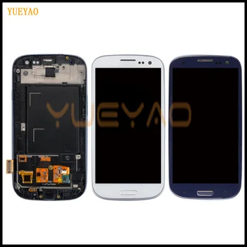 S3 i9300 LCD zaslon Za SAMSUNG Galaxy S3 i9300i Zaslon z Okvirjem Zamenjava Za SAMSUNG Galaxy S3 LCD i9301 i9308i i9301i