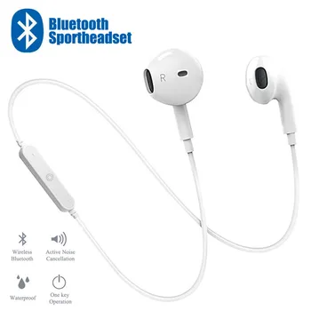 S6 Teče Šport Brezžične Slušalke zvok Čepkov Slušalke Neckband Bluetooth Slušalke z Mikrofonom Za iPhone, samsung za Vse telefon