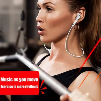S6 Teče Šport Brezžične Slušalke zvok Čepkov Slušalke Neckband Bluetooth Slušalke z Mikrofonom Za iPhone, samsung za Vse telefon