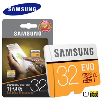 SAMSUNG EVO Pomnilniška Kartica 64GB 128GB U3 micro sd 32GB U1 Razred 10 UHS-I Microsd Bliskavica tf kartico za Telefon microSDHC/SDXC Full HD