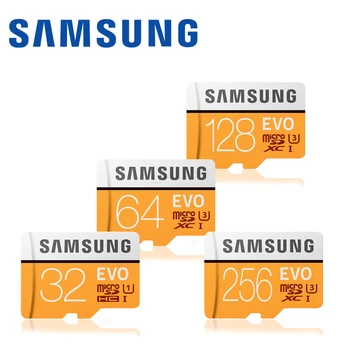 SAMSUNG tarjeta de memoria Micro SD 32 G 64 G 128g 256 tarjetas MicroSD, SDHC SDXC Max 100MB/S EVO 32 GB, 64 GB C10 TF Trans Flash