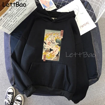 SAMURAI CHILLHOP & PARE KRAJINE IN MIKRO VAL Hoodies Japonski Anime Hoodie Prevelik Sweatshirts Letnik Moških Oblačil