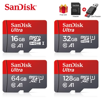 SanDisk A1 Pomnilniško Kartico 256GB 200GB 64GB 128GB 98MB/S 16GB 32GB Micro sd kartico Class10 UHS-1 flash Pomnilniško kartico Microsd TF/SD Kartica