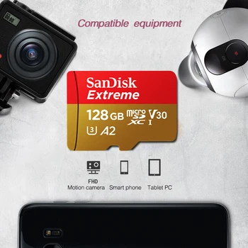 SanDisk Extreme 2019New A2/A1 pomnilniško kartico 400G 256G 128G 64 G 32 G do 100MB/s branje hitrost mcirosd kartico video hitrost C10, V30, U3