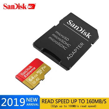 SanDisk EXTREME PLUS A2 Micro SD Kartico 256GB 32GB Pomnilniško Kartico 64 GB micro sd 128GB Class10 TF kartice 400gb 160 M/s cartao de memoria