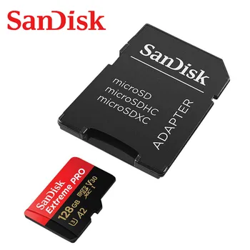 SanDisk Extreme Pro Micro SD Kartico 128GB 32GB 64GB 256GB 400GB Pomnilniško Kartico 32 64 128 gb Flash Kartica SD/TF kartice MicroSD U3 4K za Telefon